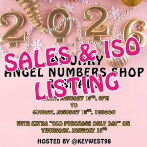 🎊🥂🎊 SALES & ISO LISTING FOR JANUARY ANGEL NUMBERS EVENT  🎊🥂🎊
